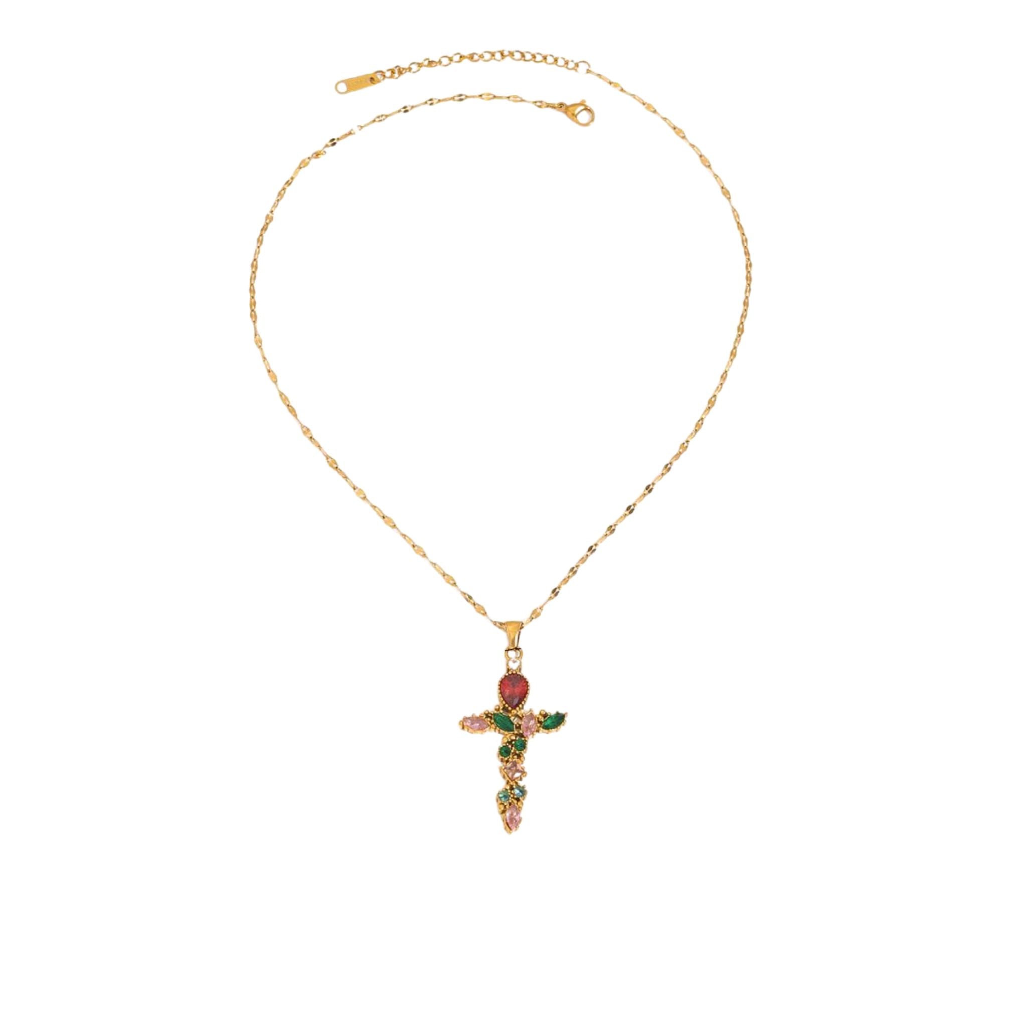 Royal Garden Cross Necklace - Joyaé
